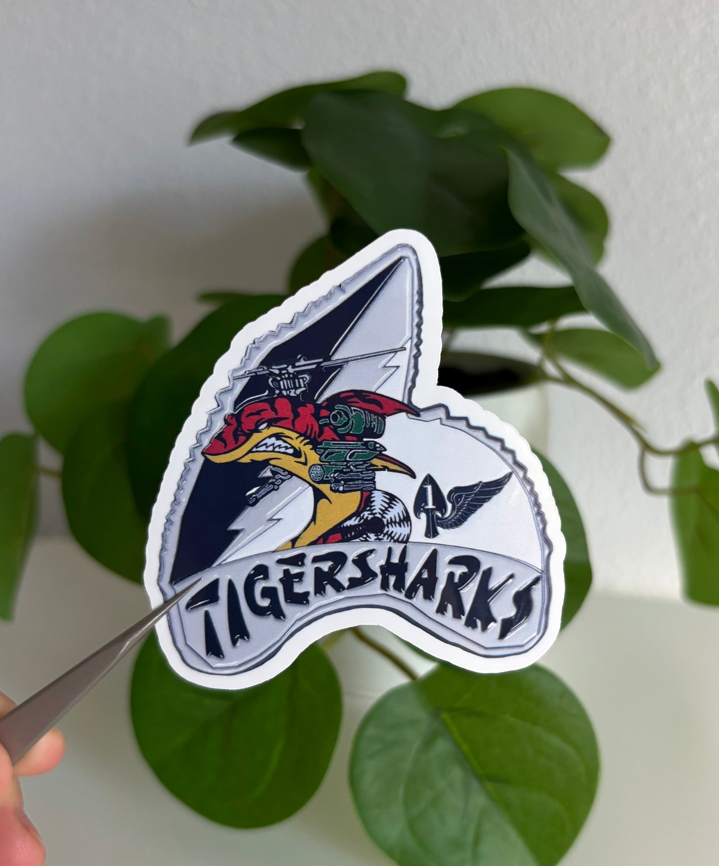 Tiger Shark Coin Sticker