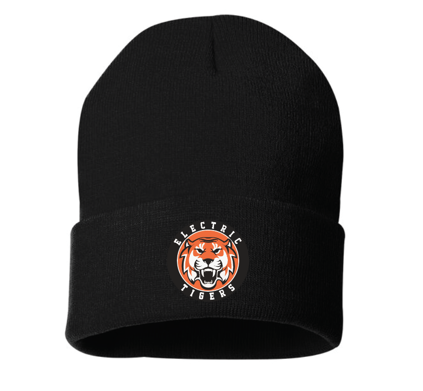 Electric Tigers Embroidered Beanie