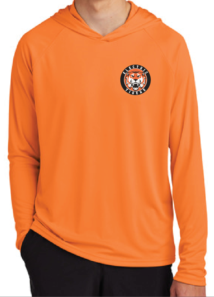 Electric Tigers Dri Fit Long Sleeve Hooded T shirt HTV Only