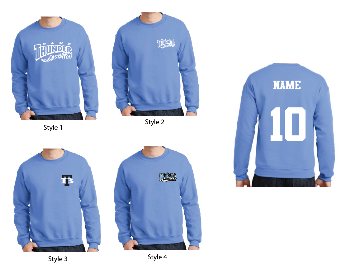 Blue Gildan Unisex Crewneck Sweatshirt