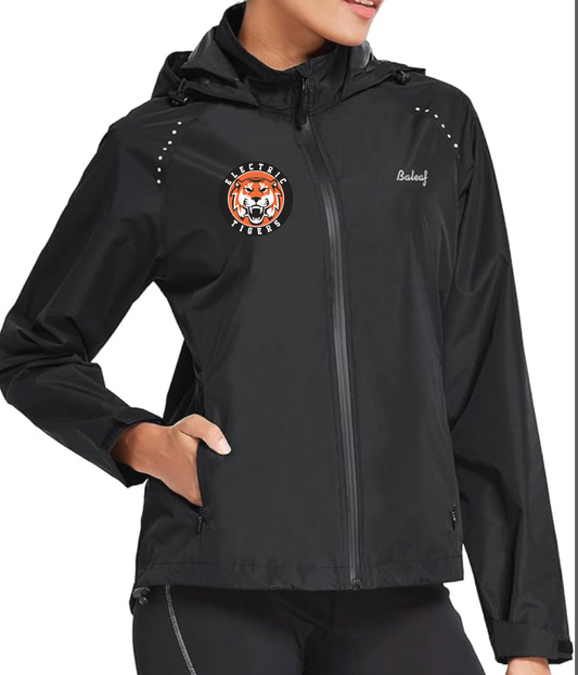 Electric Tigers Embroidered Rain Jacket