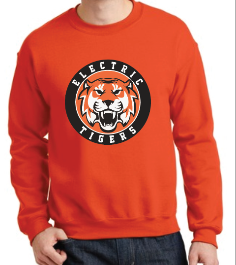 Electric Tigers Orange Crewneck