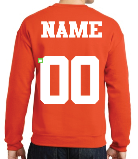Electric Tigers Orange Crewneck