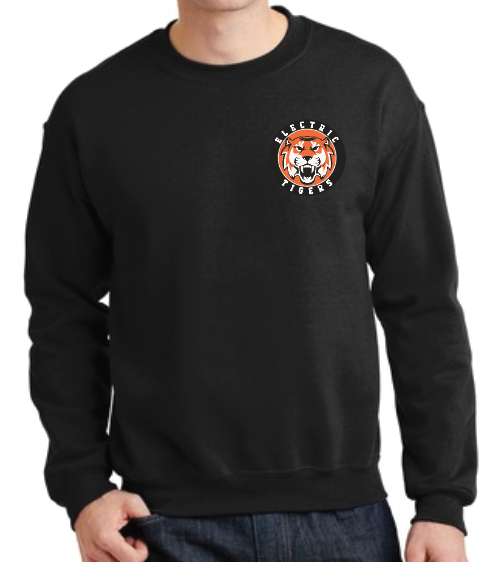 Electric Tigers Black Crewneck