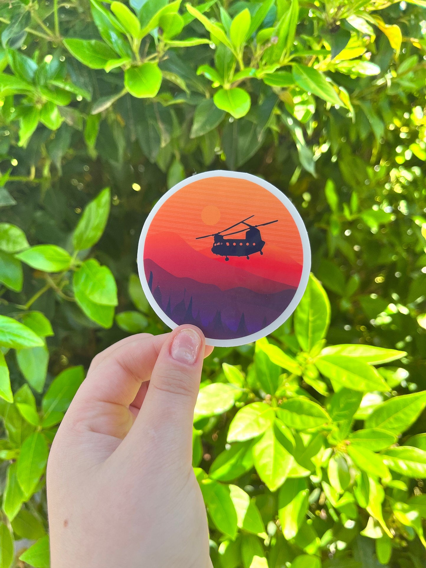 Chinook Helicopter Sticker | Laptop Sticker | Water bottle Sticker