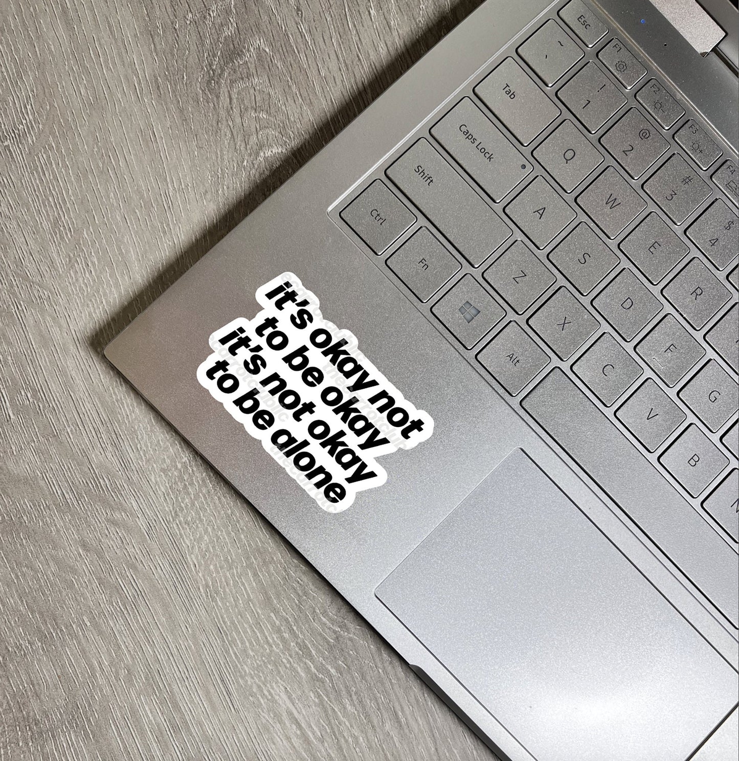 It's Okay Not to be Okay Mental Health Awareness Vinyl Glossy Sticker | 3x2 inch | Laptop Sticker, Water Bottle Sticker